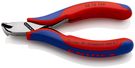 KNIPEX 62 12 120 Electronics Oblique Cutting Nipper with multi-component grips 120 mm