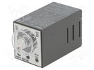 Timer; 0,1s÷180h; SPDT + SPDT; 250VAC/3A,30VDC/1A; socket; PIN: 8 IDEC