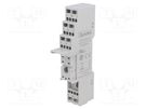 Socket; PIN: 8; 10A; 250VAC; for DIN rail mounting LOVATO ELECTRIC