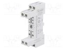 Socket; PIN: 8; 10A; 250VAC; for DIN rail mounting LOVATO ELECTRIC