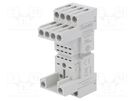 Socket; PIN: 8; 10A; 250VAC; for DIN rail mounting; Series: HR60 LOVATO ELECTRIC