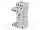 Socket; PIN: 14; 10A; 250VAC; for DIN rail mounting; Series: HR60 LOVATO ELECTRIC