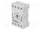 Socket; PIN: 8; 10A; 250VAC; for DIN rail mounting; Series: HR70 LOVATO ELECTRIC