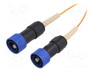 Fiber patch cord; PIN: 1; multi mode simplex (MM); bayonet; 5m BULGIN