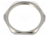 Nut; PG29; brass; 42mm; Thread: PG; Plating: nickel BM GROUP