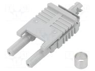Connector: fiber optic; plug; duplex,HFBR-4516; crimped LAPP