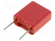 Capacitor: polyester; 1uF; 30VAC; 50VDC; 5mm; ±10%; 3.5x8.5x7.2mm WIMA