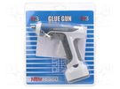 Hot melt glue gun; Ø: 7mm,7.5mm; 6VDC; 140÷160°C; 5min; Ø: 3mm; 1h NEWBRAND