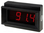 Voltmeter; digital,mounting; 0÷200mV; on panel; M2 screw; LCD AXIOMET