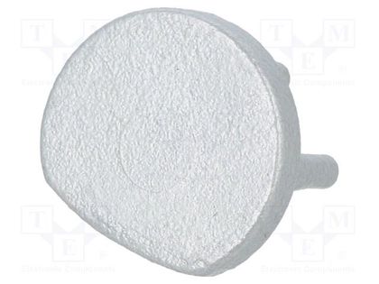 Cap for LED profiles; silver; 2pcs; ABS; PEN8 TOPMET TOP-86490040