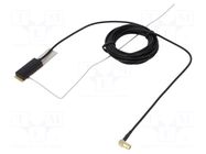 Antenna; automotive; 18dBi; DAB; 50Ω; black; 5VDC; RG174; -10÷80°C PER.PIC.