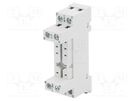 Socket; PIN: 8; 10A; 250VAC; on panel,for DIN rail mounting RELPOL