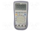 Digital multimeter; LCD; 3,75 digit; Bargraph: 41segm; 400÷40MΩ GW INSTEK