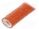 Insulating tube; Size: 102; fiberglass; L: 30m; -55÷260°C; Body: red ANAMET EUROPE