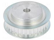 Belt pulley; AT5; W: 10mm; whell width: 21mm; Ø: 49.7mm; aluminium OPTIBELT
