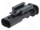 Connector: automotive; MCON 1.2; male; plug; for cable; PIN: 2 TE Connectivity