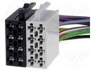 ISO plug x2,wires; PIN: 16(8+8) 4CARMEDIA