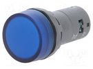 Control lamp; 22mm; CL2; -25÷70°C; Illumin: LED; Ø22mm; 230VAC; blue ABB