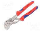 Pliers; universal wrench; 150mm; steel; Steps: 14 KNIPEX