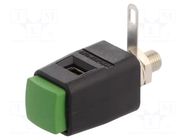 Laboratory clamp; green; 70VDC; 16A; screw,spring clamp; nickel SCHÜTZINGER