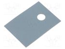 Heat transfer pad: silicone; TO220; L: 18mm; W: 13mm; Thk: 0.2mm FISCHER ELEKTRONIK