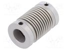 Coupling; Ø1: 10mm; Ø2: 6mm; aluminium,stainless steel; -30÷120°C KÜBLER