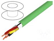 Wire; 2x2x0.8mm; EiB/KNX,data transmission; wire; Cu; PVC; green BITNER