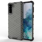Honeycomb Case armor cover with TPU Bumper for Samsung Galaxy S21+ 5G (S21 Plus 5G) black, Hurtel