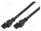 Cable; Micro-Fit 3.0; female; PIN: 2; Len: 2m; 5.5A; Insulation: PVC MOLEX