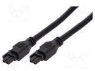 Cable; Mega-Fit; female; PIN: 2; Len: 0.5m; 18A; Insulation: PVC; 300V MOLEX