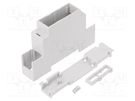 Enclosure: for DIN rail mounting; Y: 90mm; X: 18mm; Z: 53mm; PPO ITALTRONIC