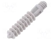 Peg; grey; L: 350mm; Cable P-clips; 20pcs. AKS ZIELONKA