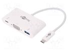 Adapter; Power Delivery (PD),USB 3.0; 0.15m; white; white; 60W Goobay