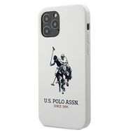 US Polo USHCP12LSLHRWH iPhone 12 Pro Max 6.7&quot; white/white Silicone Collection, U.S. Polo Assn.