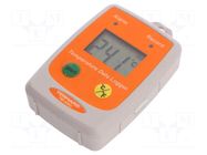 Data logger; temperature; IP54; ±0.6°C; ±3%; 1÷99%RH; 83x60x24mm TENMARS