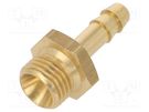 Plug-in nozzle; with bushing; brass; Connection: 6mm METABO