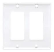 FACEPLATE, DECORA STYLE, ABS, WHITE