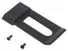 Suspension for enclosure; ABS; 60.5x28.5x5.5mm; black MASZCZYK