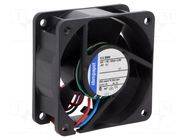 Fan: DC; axial; 24VDC; 60x60x25mm; 56m3/h; 43dBA; slide EBM-PAPST