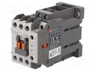 Contactor: 3-pole; NO x3; Auxiliary contacts: NO + NC; 24VDC; 12A LS ELECTRIC