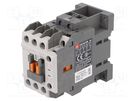 Contactor: 3-pole; NO x3; Auxiliary contacts: NO + NC; 230VAC; 22A LS ELECTRIC