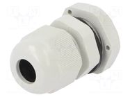 Cable gland; PG9; IP68; polyamide; grey PAWBOL