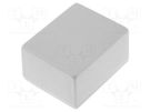 Enclosure: designed for potting; X: 20mm; Y: 25mm; Z: 14mm; ABS; grey MASZCZYK