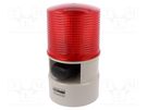 Signaller: lighting-sound; 24VDC; LED; red; IP54; Ø119x215mm; 103dB QLIGHT