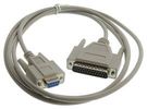COMPUTER CABLE, DB25 PLUG-DB9 RCPT, 6FT