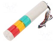 Signalling column; red/amber/green; LED; 24VDC; IP54; STG40L; ABS QLIGHT