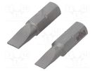 Kit: screwdriver bits; slot; hardened; 25mm; Size: SL 4,5,SL 5,5 WIHA