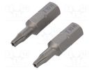 Screwdriver bit; Torx® with protection; T10H; Overall len: 25mm WIHA