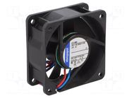 Fan: DC; axial; 12VDC; 60x60x25mm; 43m3/h; 38dBA; slide EBM-PAPST
