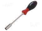 Screwdriver; 6-angles socket; assisted with a key; SoftFinish® WIHA